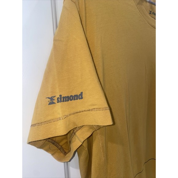 Simond Mens Large Gray Direction Short Sleeve Logo Outdoors Adult 2XL  Shirt - Picture 3 of 7